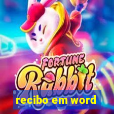 recibo em word